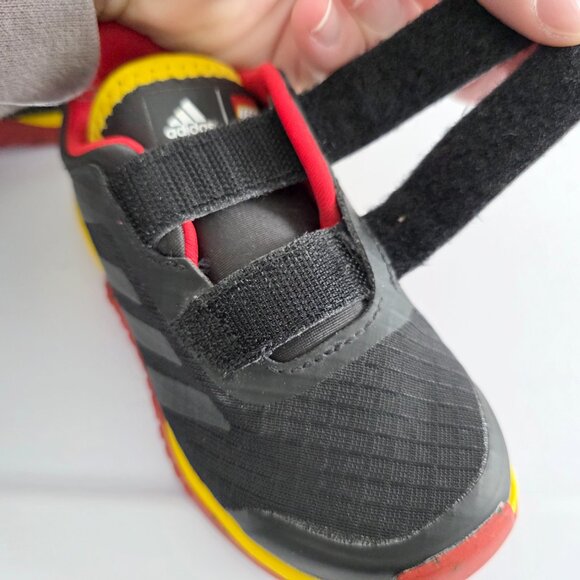 ADIDAS x LEGO Collab Toddler Sport Sneaker Hook & Loop Primary Colors Baby Shoes - Picture 9 of 11